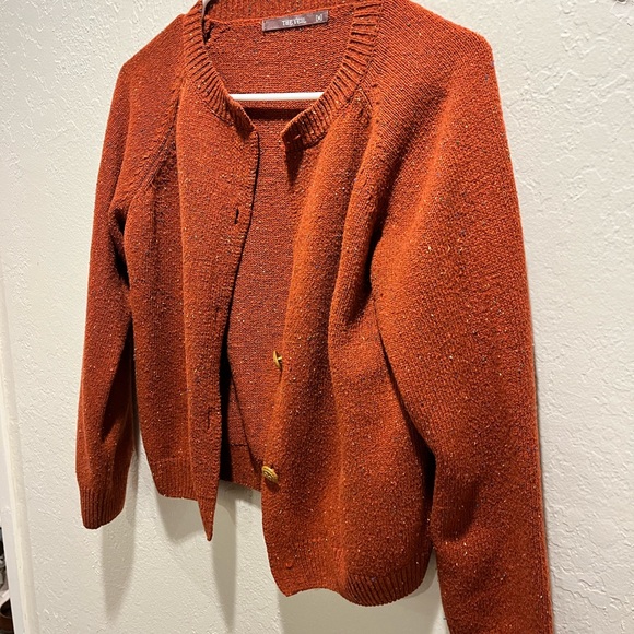 The Veil Orange Cardigan Size M - Picture 8 of 13